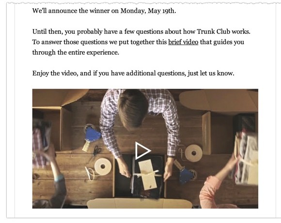 Example Indoctrination Email